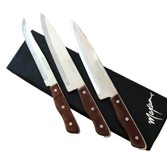 Maxam Precision Hollow Ground Fine Stainless Steel Knives - Picture 1 of 15